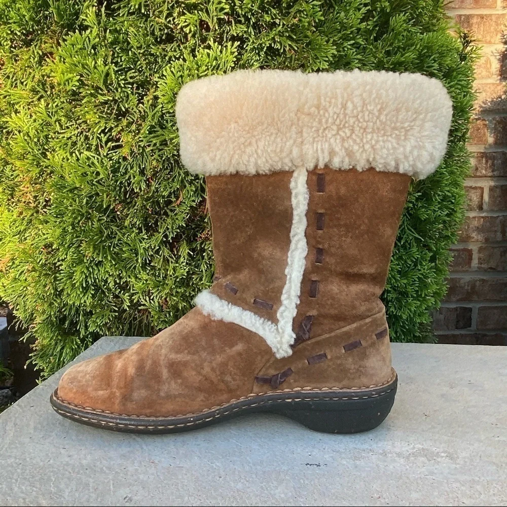 UGG Elijo Tan Suede Winter Boots size 7